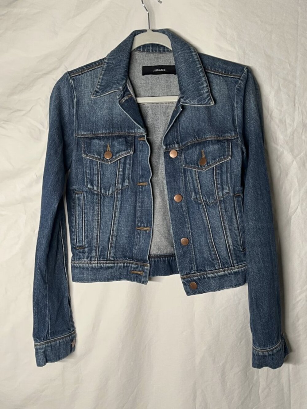J Brand slim-fit denim jacket Classic Blue SIZE XS